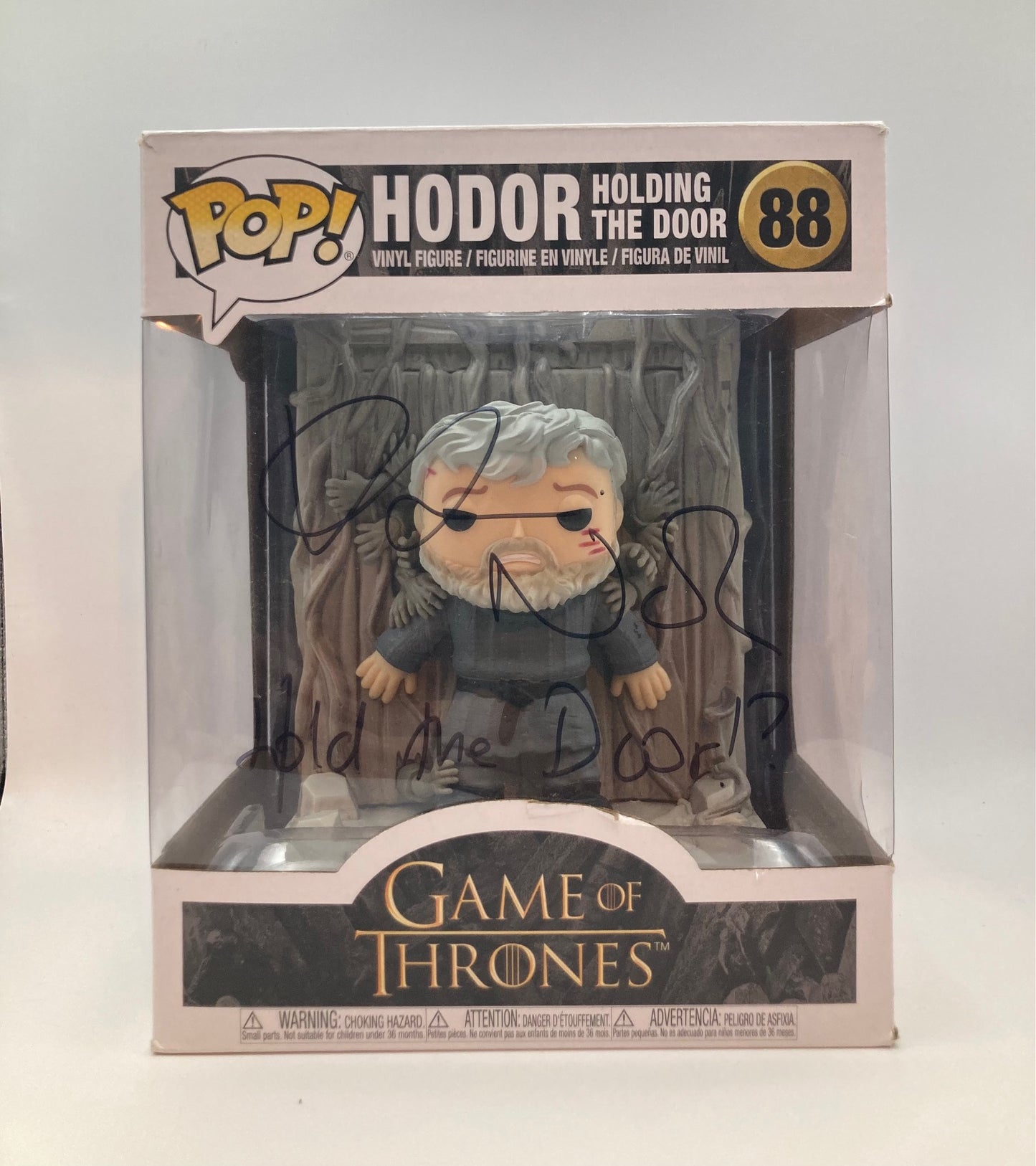 Funko Pop! Hodor Holding the Door #88 Game of Thrones Signature/Autogramm Kristian Nairn