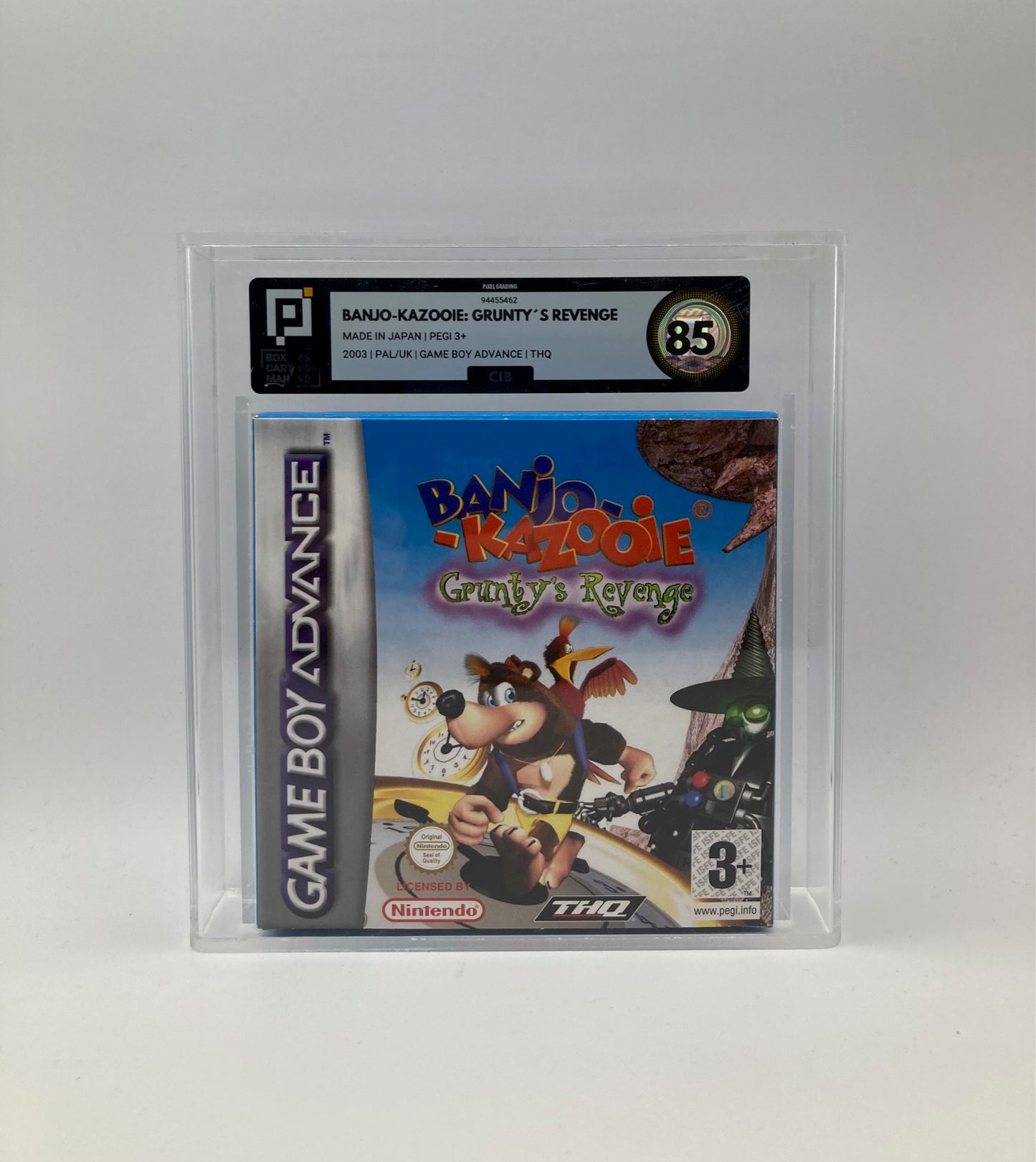Banjo Kazooie: Gruntys Revenge Pixel Grading 85 CIB / Game Boy Advance / PAL UK