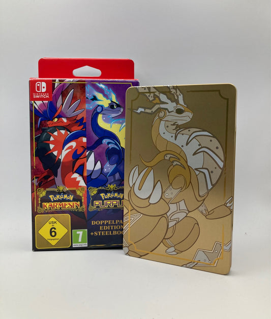 Pokemon Karmesin & Purpur: Doppelpack Edition + Steelbook
